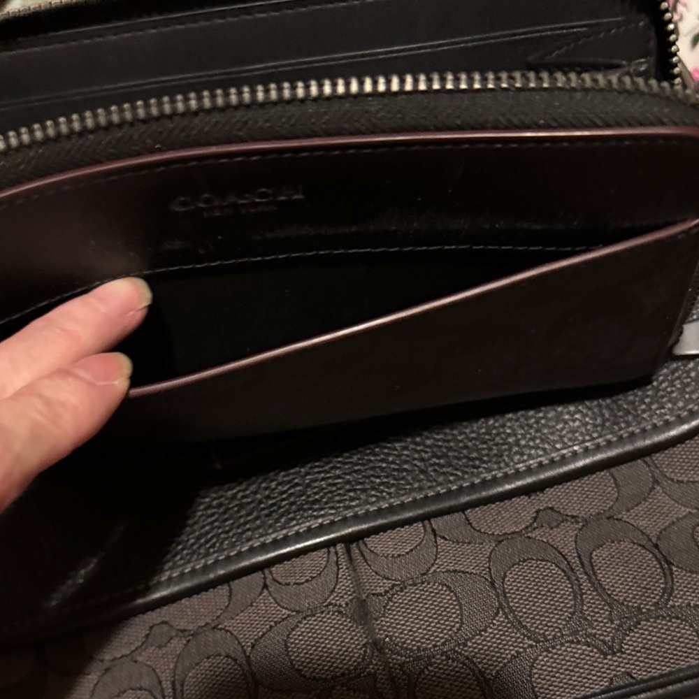 Coach Black and Gray Messenger Crossbody Bag - Picture 6 of 9